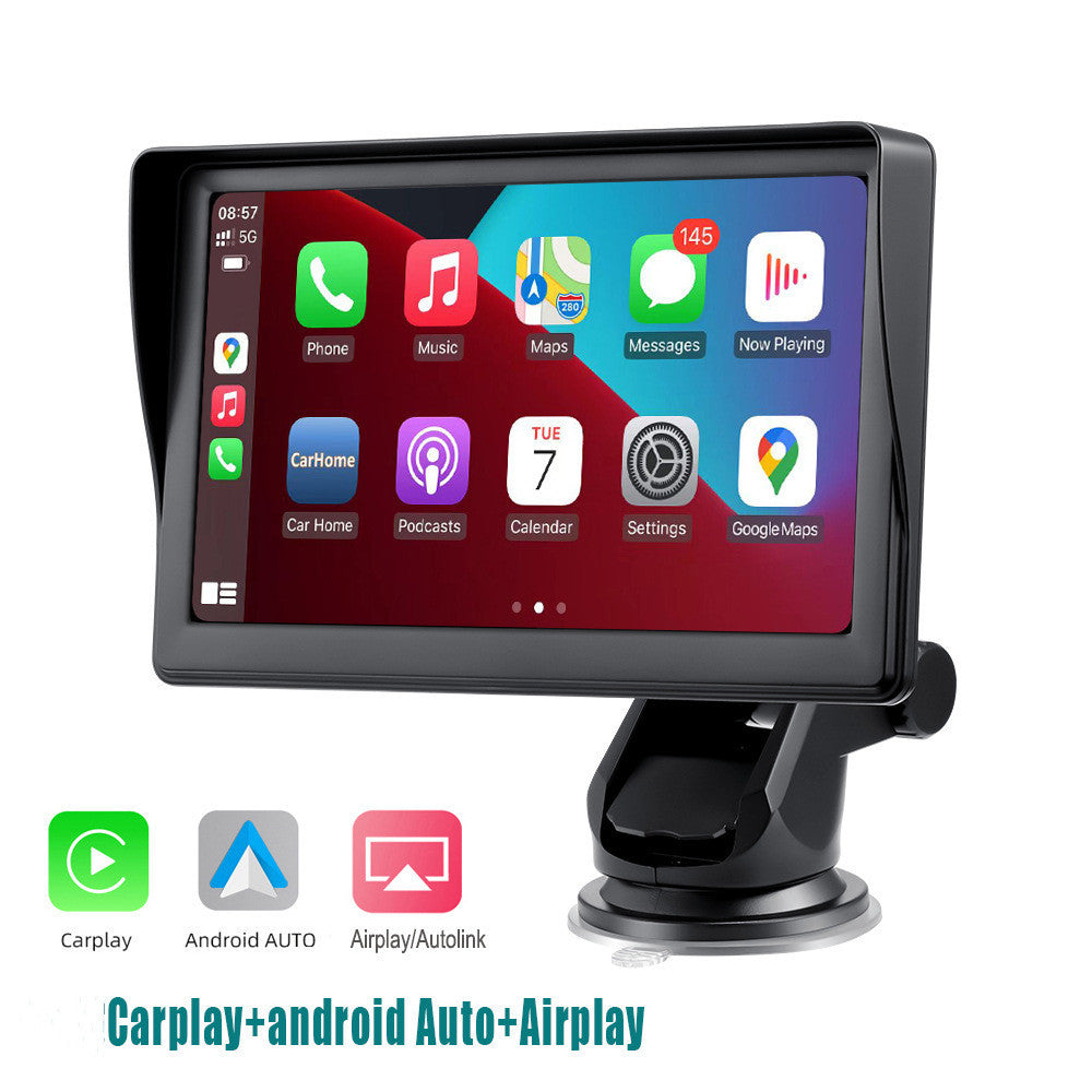 7-Inch IPS Smart Car Screen with Wireless CarPlay & Auto Mobile Projection