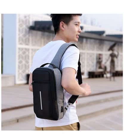 Anti-Theft USB Charging Chest Bag – Secure, Convenient, and Stylish Travel Companion