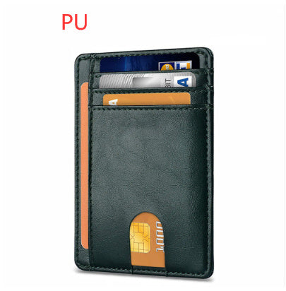 Men's Leather RFID-Blocking Card Holder – Secure and Stylish