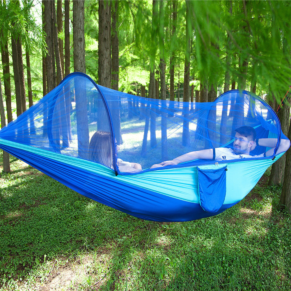 Automatic Instant Hammock with Mosquito Net