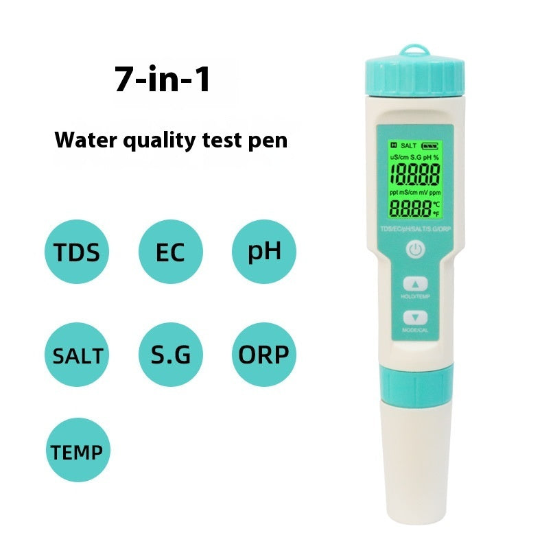 AquaPro 7-in-1 Digital Water Quality Tester Pen