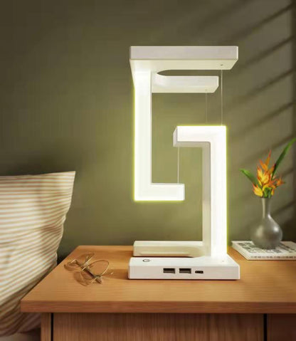 Magnetic Suspension LED Table Lamp with Wireless Charging