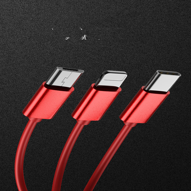 3-in-1 Telescopic Data Cable – Universal Charging Solution for All Your Devices