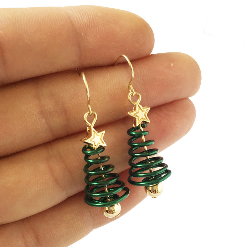 Christmas Tree Earrings Set