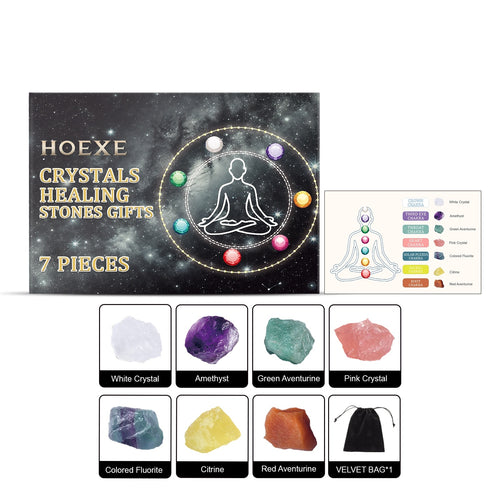 Healing Crystal Stones Gift Set