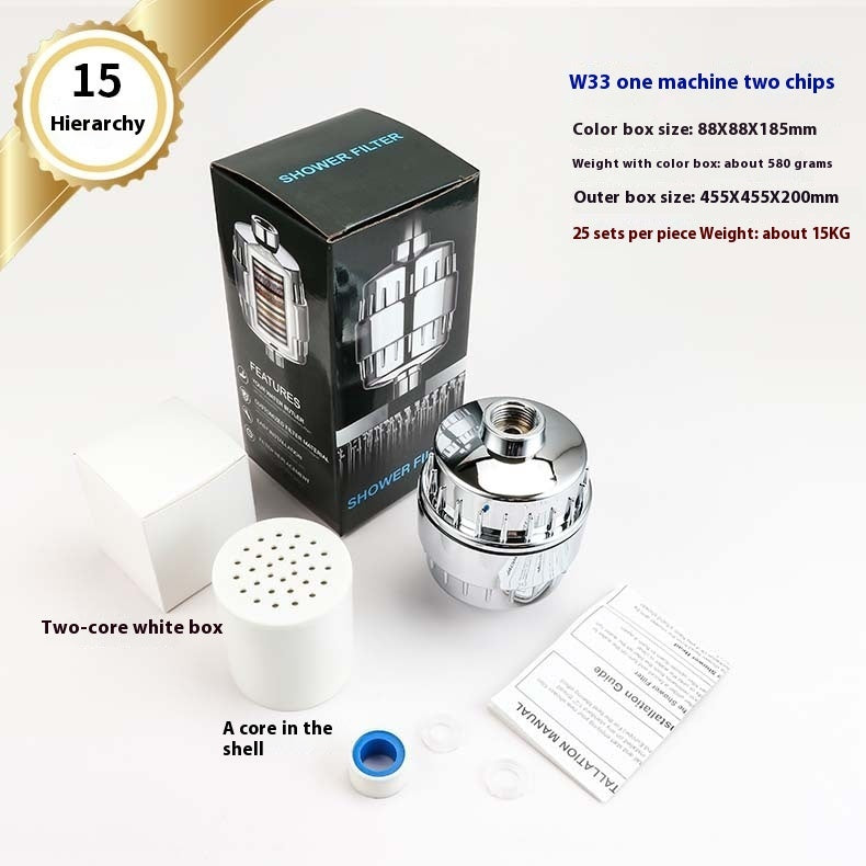 25-Level Shower Head Dechlorine & Water Purifier