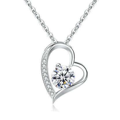 Love Necklace with Preserved Fresh Flower Gift Box