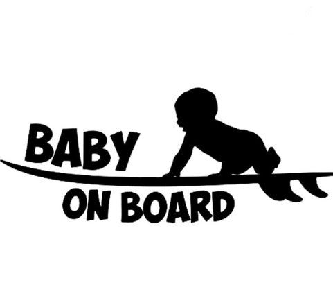 Cute "Baby On Board" Car Sticker