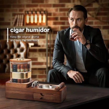 Luxury Tabletop Cigar Storage Box – Elegant Humidor for Freshness & Style