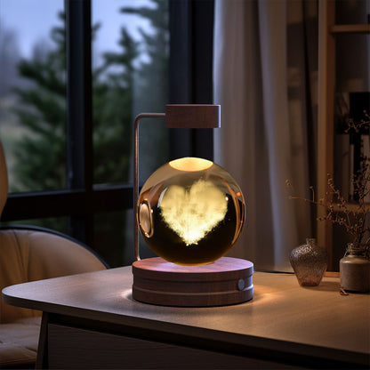 Crystal Ball Cosmic Night Light – USB-Powered