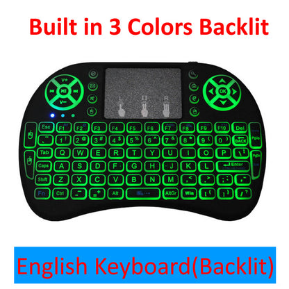 2.4G Wireless Mini Keyboard & Mouse Combo – Ergonomic Design with Touchpad for Smart TVs, PCs, and More