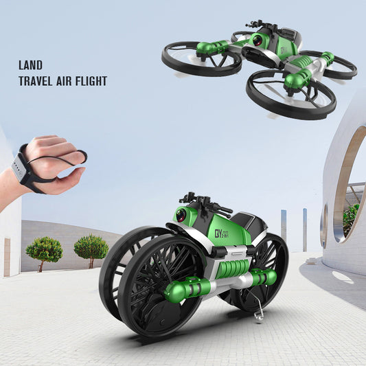 2-in-1 WiFi FPV RC Drone & Motorcycle – Foldable Helicopter with Camera