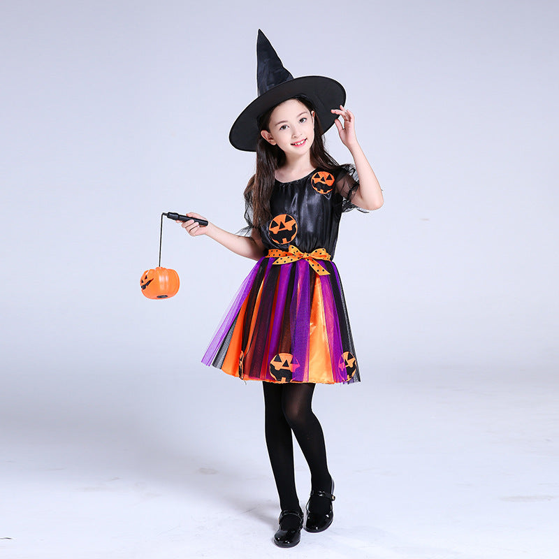 Girls' Pumpkin Halloween Costume