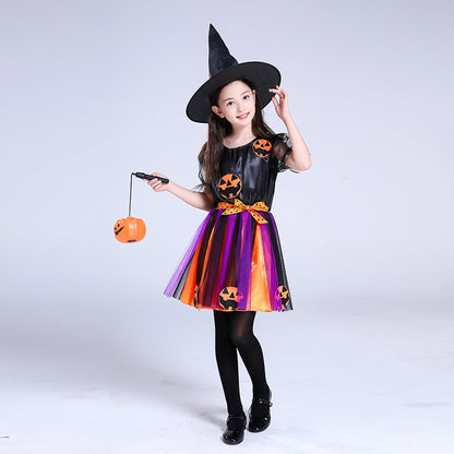 Girls' Pumpkin Halloween Costume