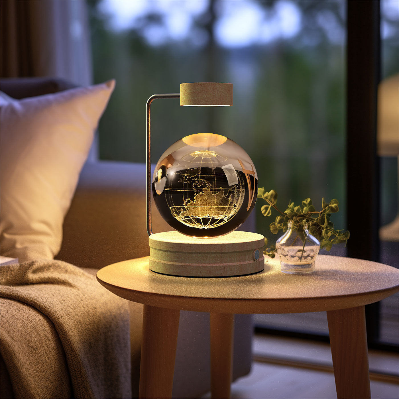 Crystal Ball Cosmic Night Light – USB-Powered