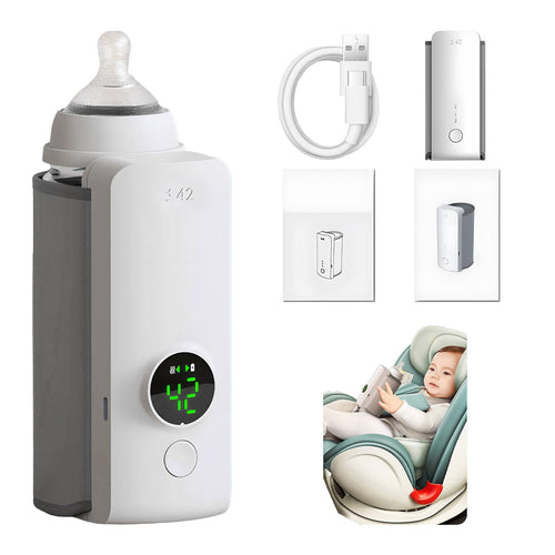 Portable Wireless Baby Bottle Warmer – USB Charging & Constant Temperature Milk Warmer