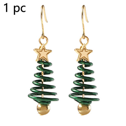 Christmas Tree Earrings Set