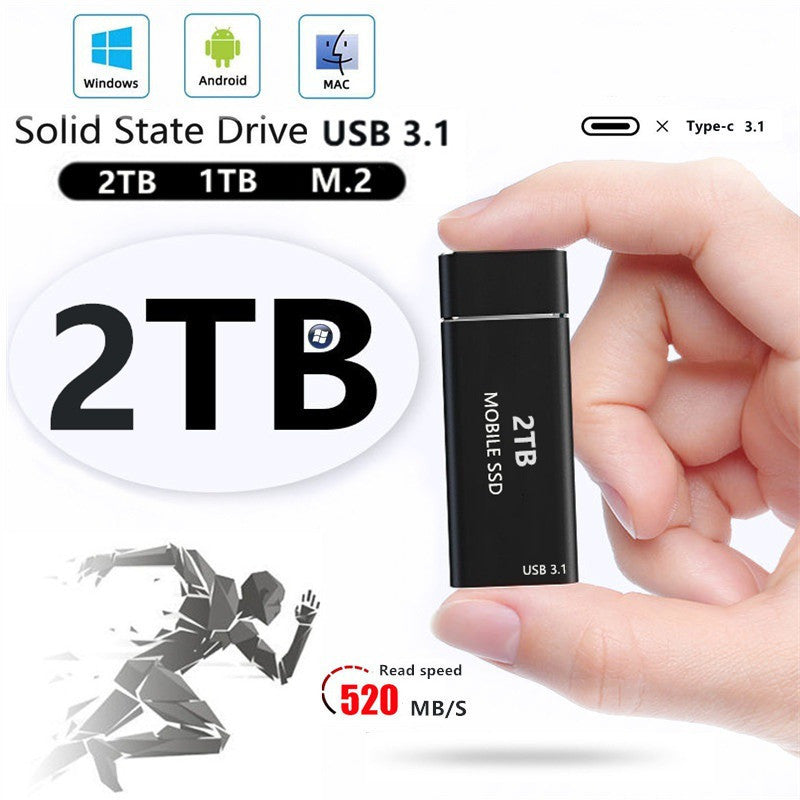 High-Speed 2TB Portable Solid State Drive – Compact and Reliable Storage Solution