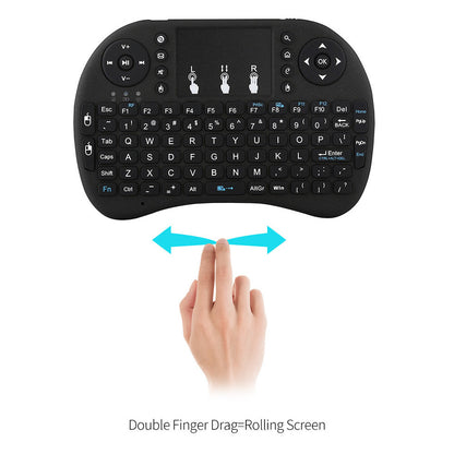 2.4G Wireless Mini Keyboard & Mouse Combo – Ergonomic Design with Touchpad for Smart TVs, PCs, and More