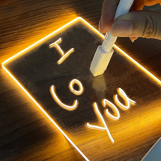 Creative LED Night Light with Message Board