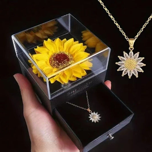 Amazing Sunflower Necklace Gift