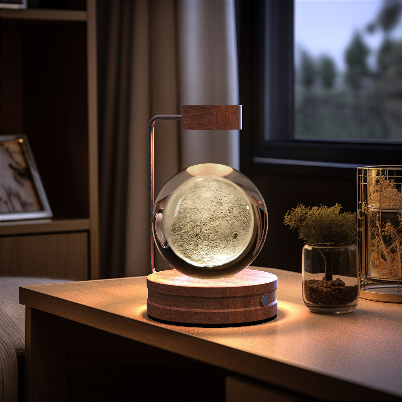 Crystal Ball Cosmic Night Light – USB-Powered