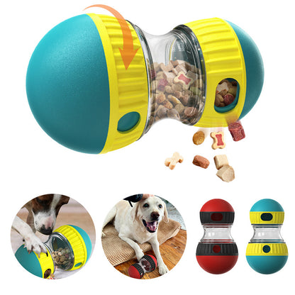 Interactive Food Dispensing Dog Toy – Tumbler Puzzle Feeder