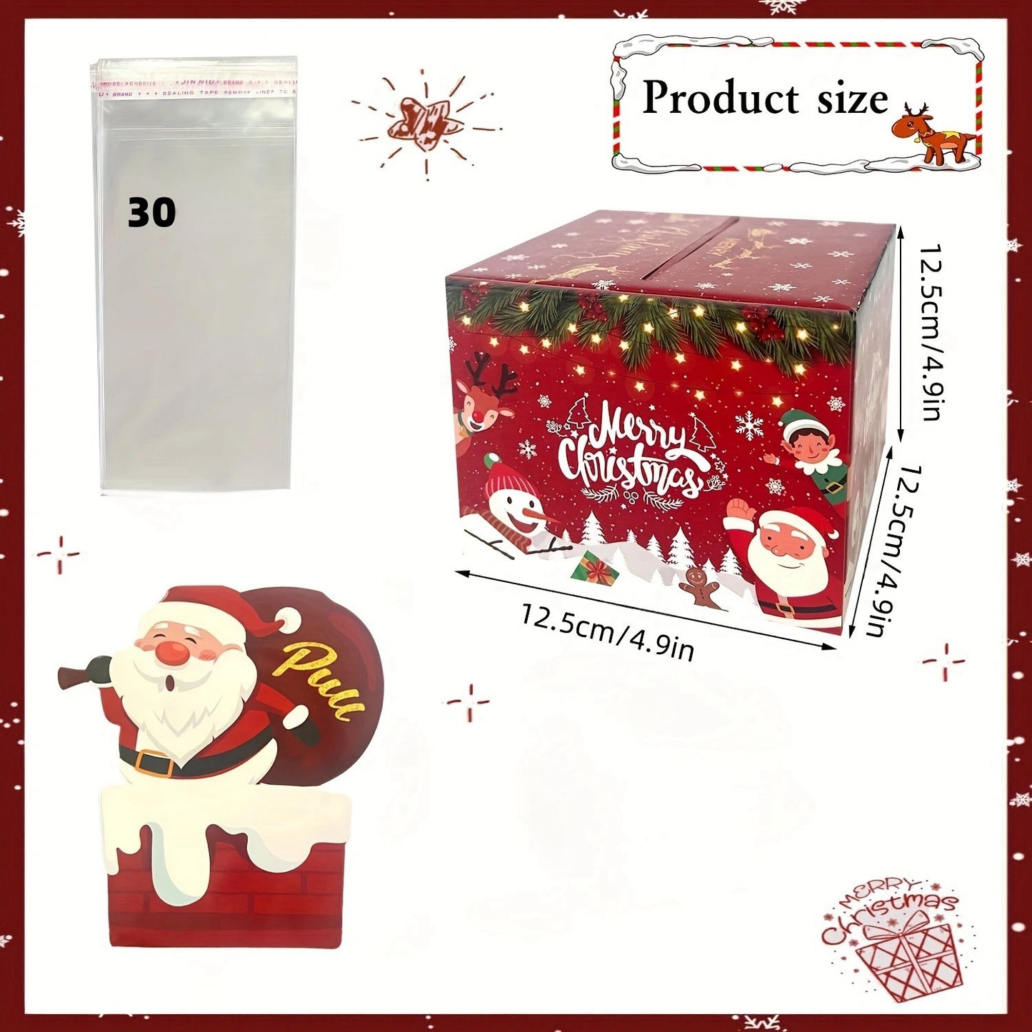 Festive Red Money Box – Christmas Party Gift