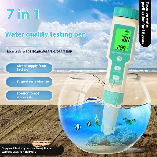 AquaPro 7-in-1 Digital Water Quality Tester Pen