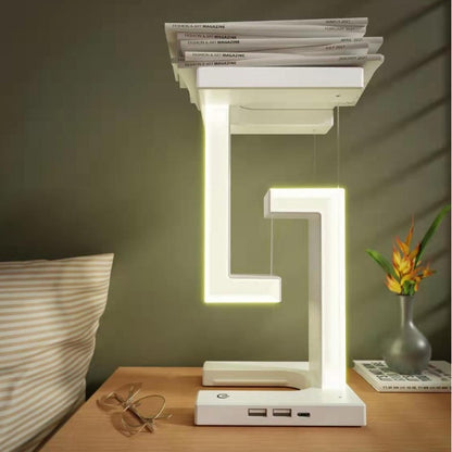 Magnetic Suspension LED Table Lamp with Wireless Charging