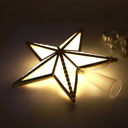 Christmas Lights Tree Top Star