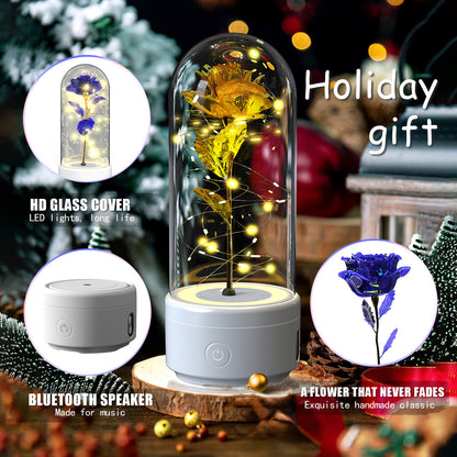 Creative 2-in-1 Rose LED Light and Bluetooth Speaker