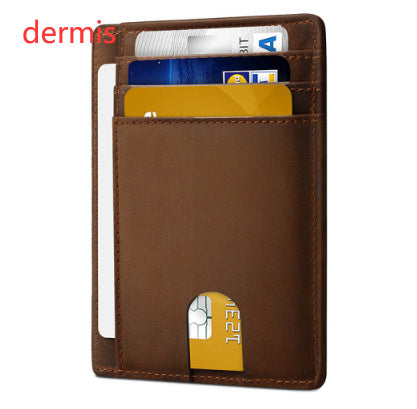 Men's Leather RFID-Blocking Card Holder – Secure and Stylish