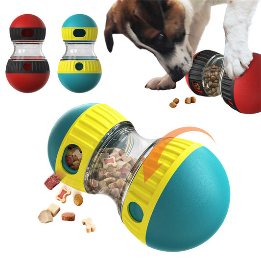 Interactive Food Dispensing Dog Toy – Tumbler Puzzle Feeder