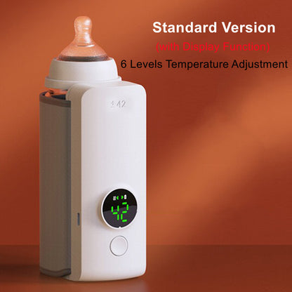 Portable Wireless Baby Bottle Warmer – USB Charging & Constant Temperature Milk Warmer