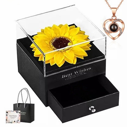 Amazing Sunflower Necklace Gift