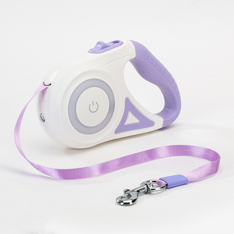 Retractable Dog Leash and Collar with Spotlight