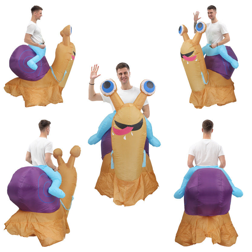 Halloween Inflatable Riding Snail Costume