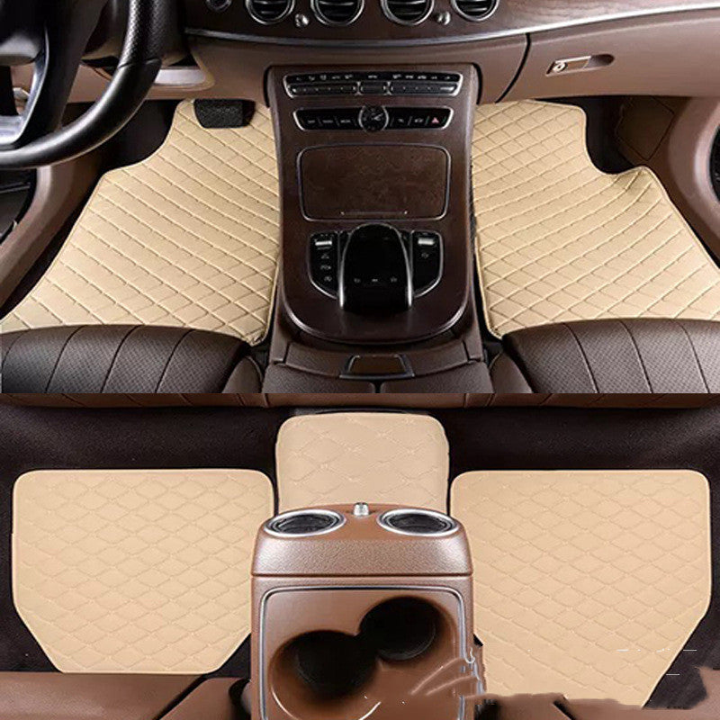 Universal Quilted Right Rudder Foot Pad – Embroidered Leather Car Mat