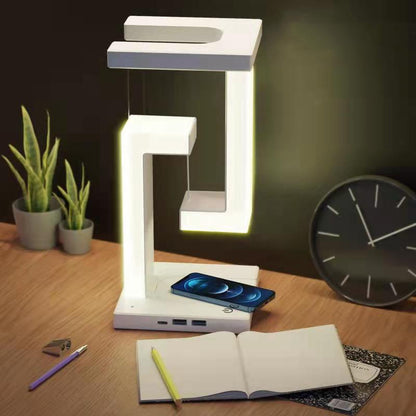 Magnetic Suspension LED Table Lamp with Wireless Charging