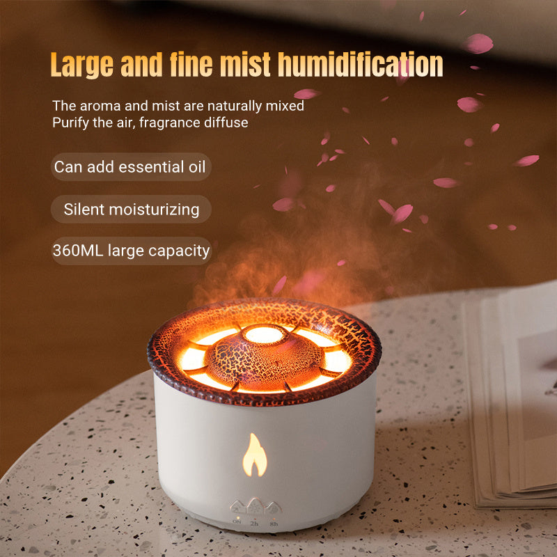 Creative Ultrasonic Essential Oil Humidifier – Volcano & Jellyfish Aromatherapy Diffuser