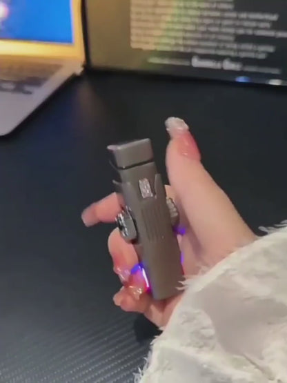 High-Tech Cool Charging Lighter – Sleek, Rechargeable, and Windproof